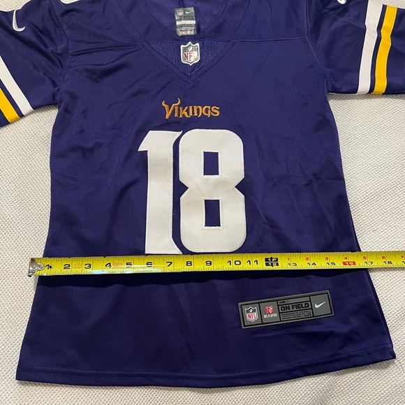 Minnesota MN Vikings NFL Jersey NWT - Women’s Small Jefferson 18 - Picture 9 of 10